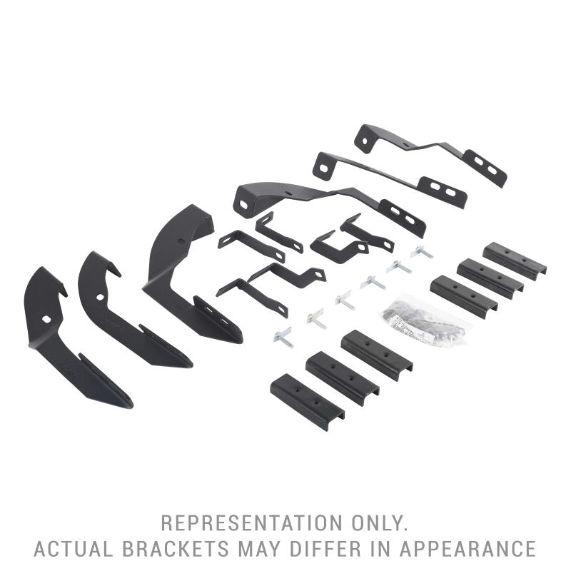 GMC Sierra 3500HD Running Boards Mounting Brackets - Go Rhino - V-Series V3/RB10 Slim/RB20 Slim - Textured Black - `15-`19 GMC Sierra 3500HD Running Boards Mounting Brackets - Go Rhino - V-Series V3/RB10 Slim/RB20 Slim - Textured Black - `15-`19